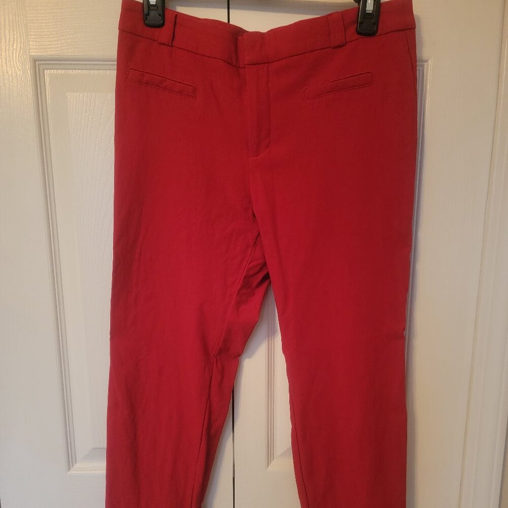 Soho Apparel Ltd. Straight Fit Women's Size 10 Red Stretch Dress Pants